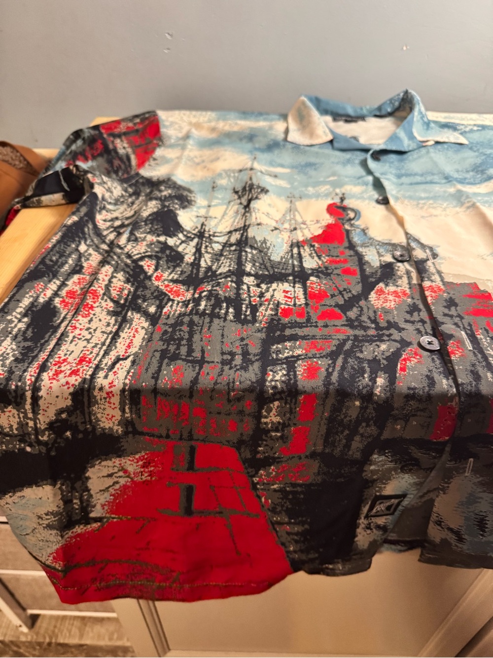 Karl Kani graphic cityscape button up shirt - Picture 13 of 16
